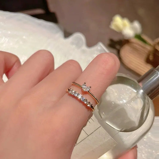 Anillo Doble de Corazón